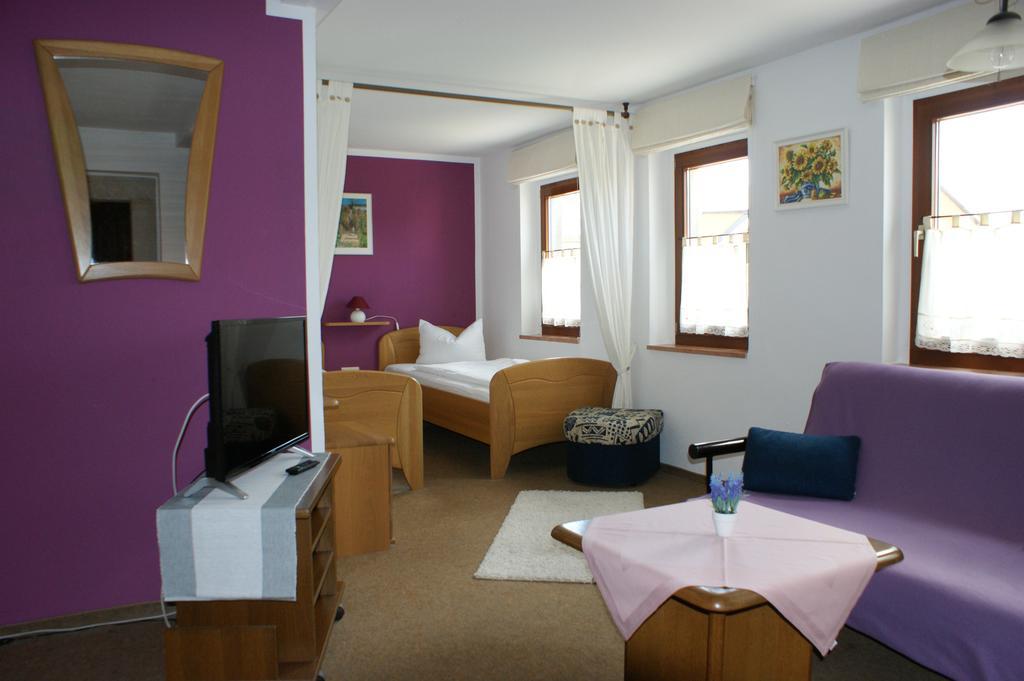 Pension Goldener Anker Reinhardtsdorf-Schona Exterior foto