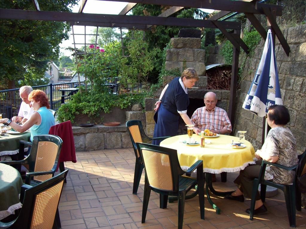 Pension Goldener Anker Reinhardtsdorf-Schona Exterior foto